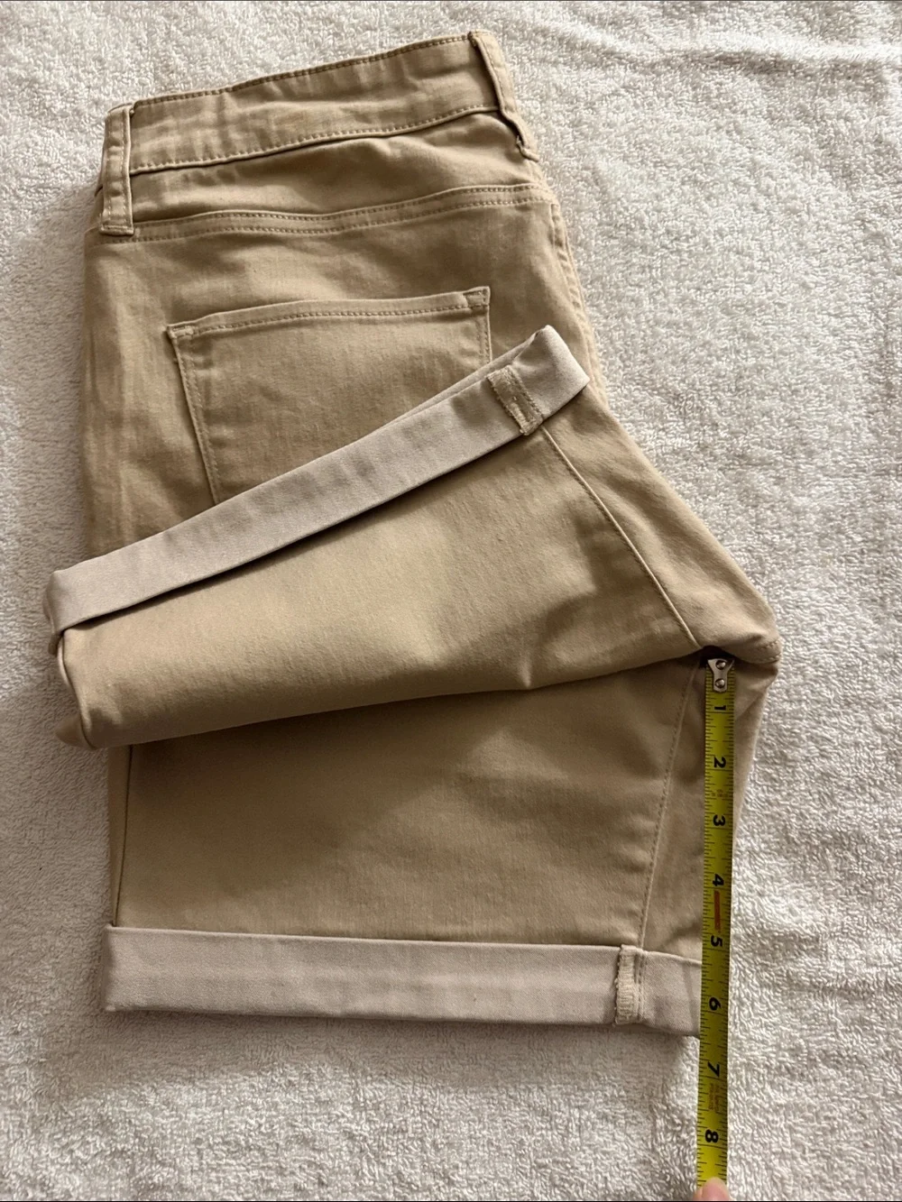 DKNY Women’s Slim Shorts — Khaki